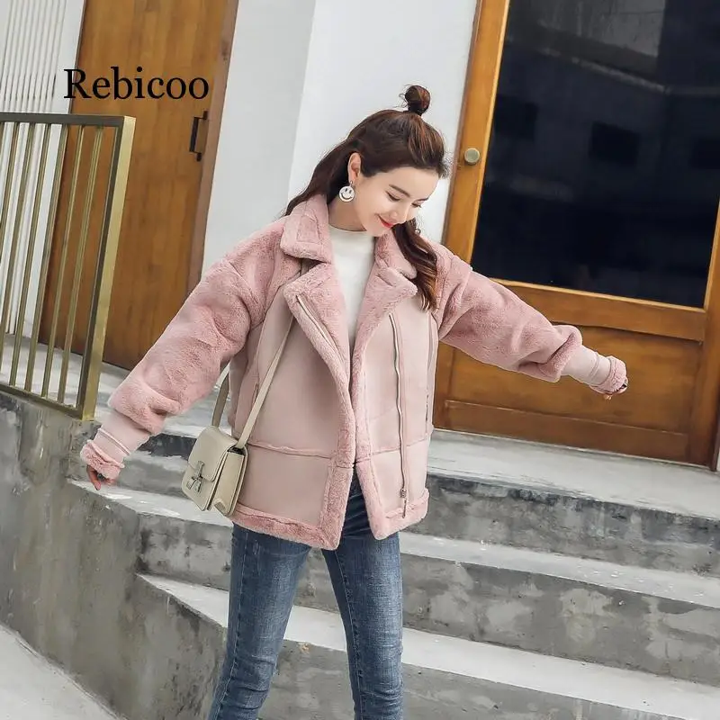 

Women's Fur Coat Winter 2019 New Korean Coat Loose Wild Lambskin Short Overcoat Faux Fur Coat Teddy Jacket Coat Women Winter