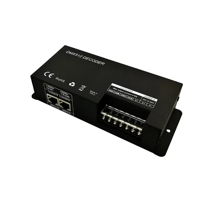 4 канала * 8a RGBW DMX512 Декодер контроллер светодиодной ленты освесветильник DMX to PWM