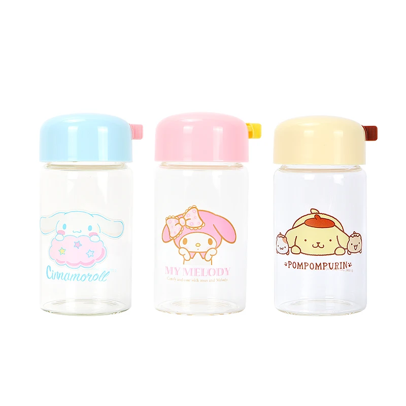 

Милый мультяшный японский Kuromi My Melody Cinnamoroll стеклянная пара, очень милая чашка для воды, удобная чашка для студентов, подарок для девушки с сердцем