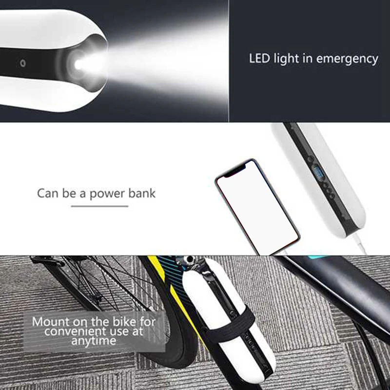 Online Bomba De Aire Inteligente Para Bicicleta Y Coche, Inflador De Aire Recargable Con Pantalla LCD, Bombeo Portátil Preciso, 150 PSI