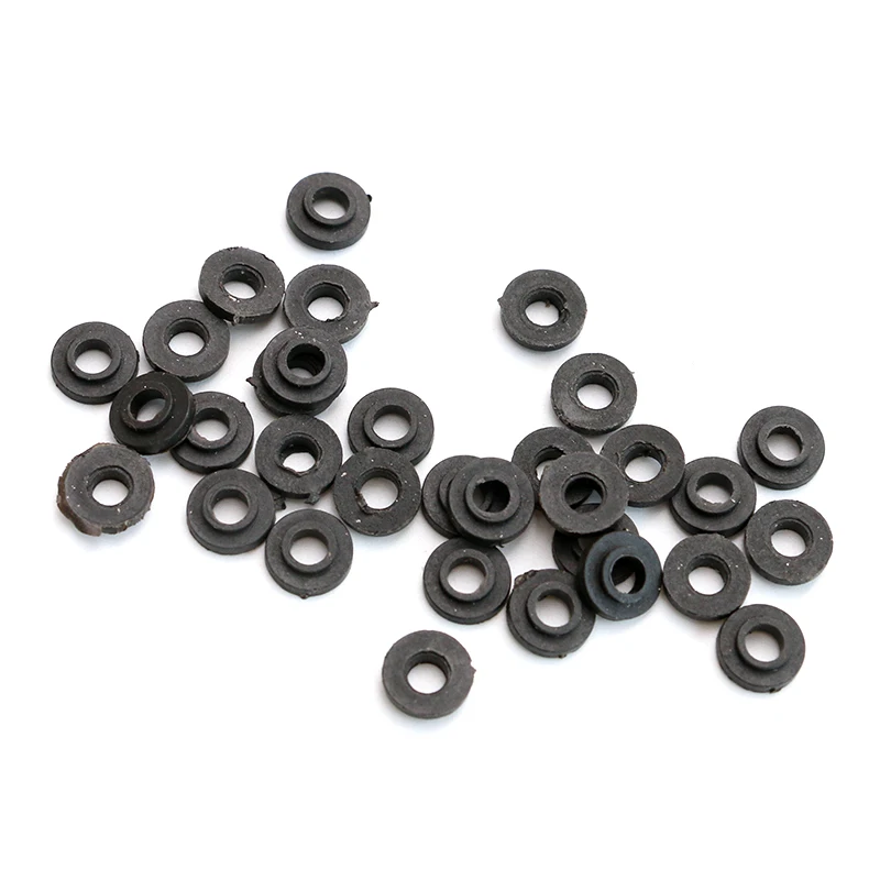100 шт черные пластиковые плечевые шайбы запасные части для тату машины комплект