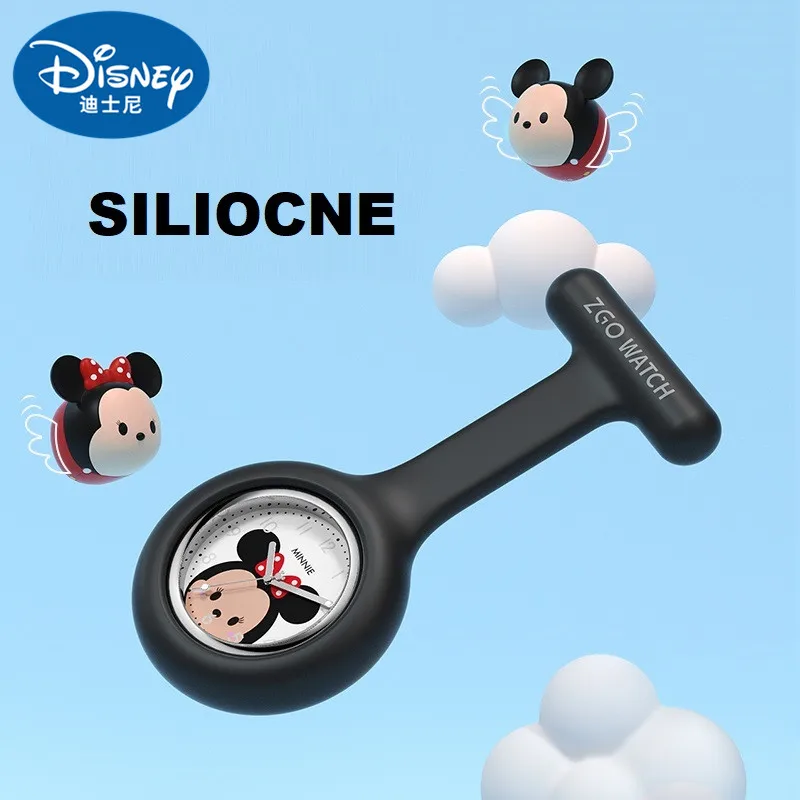 Оригинальные Модные карманные наручные часы Disney силиконовые медсестры брошь