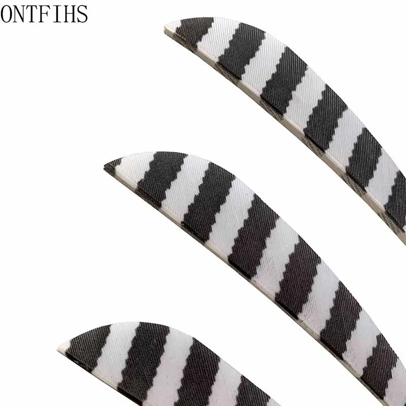 50 шт. Настоящие пучки стрелковых перьев ONTFIHS 4 дюйма охоты на падение формы дроп-шейп.