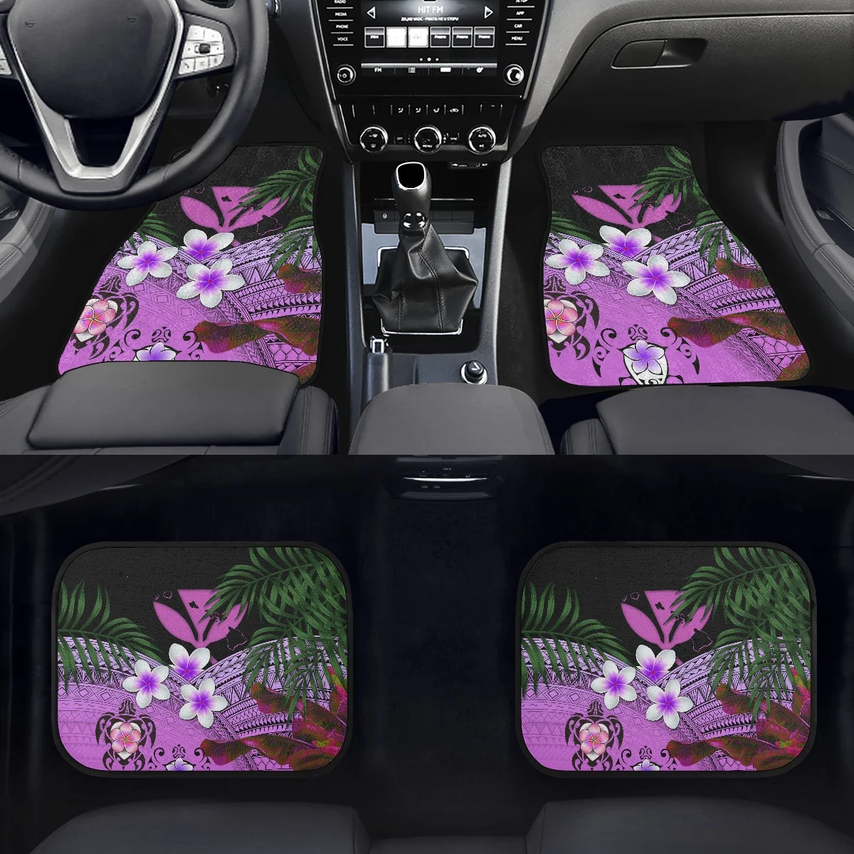 

PinUp Angel Polynesian Stylish Design Car Floor Mats 4pcs/Set Easy Clean Car Winter Accessories Auto Interior Protector Hot