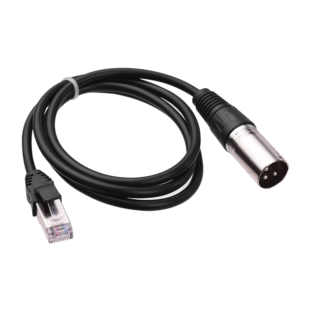Электрический музыкальный RJ45 мужской сетевой разъем для 3 Pin Mini XLR Мужской кабель