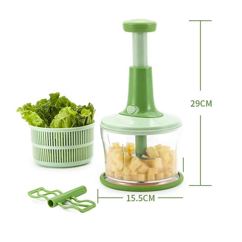 

Vegetable Shredder Processor Dehydrated Meat Grinder Multi-Function Blender Egg White Whisk Garlic Meats Manual Household Tools