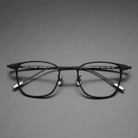 vintage pure titanium glasses frame men square myopia prescription eyeglasses frames 2021 new male optical korean eyewear