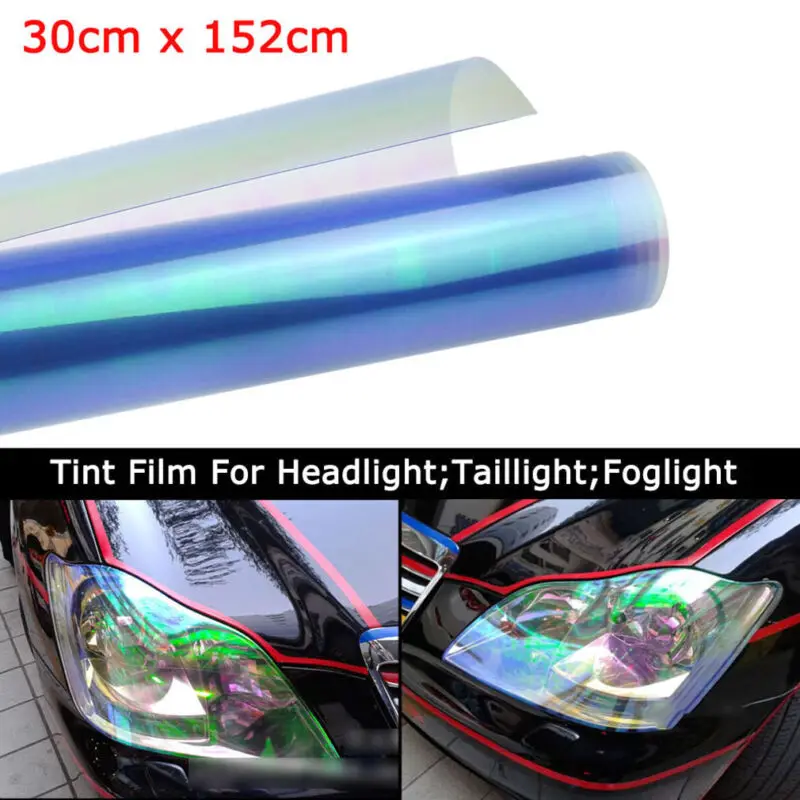 

Fog Light Car stickers Headlight Off-road 12x60inch Chameleon Taillight Tint Trunk Vinyl
