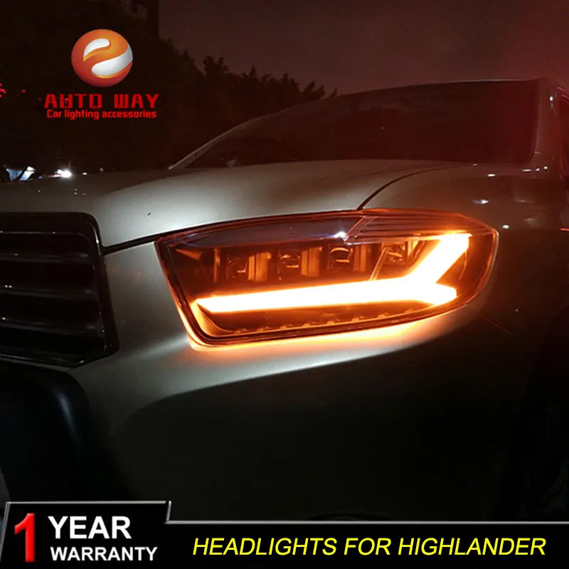 Чехол для фары Toyota Highlander 2009 2010 2011 LED DRL дневные ходовые огни | Автомобили и