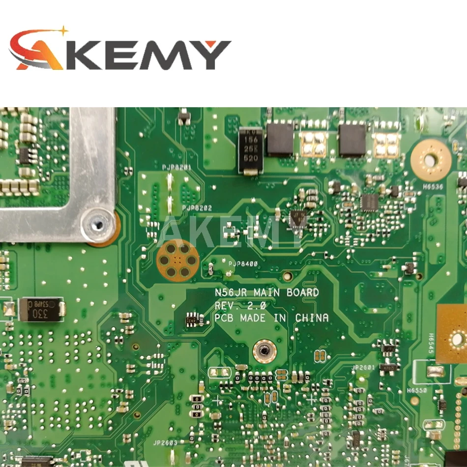 

Akemy N56JR REV2.0 Laptop motherboard For ASUS N56JR G56JR I7-4700HQ Mainboard N14E-GL-A1 GT760M GPU
