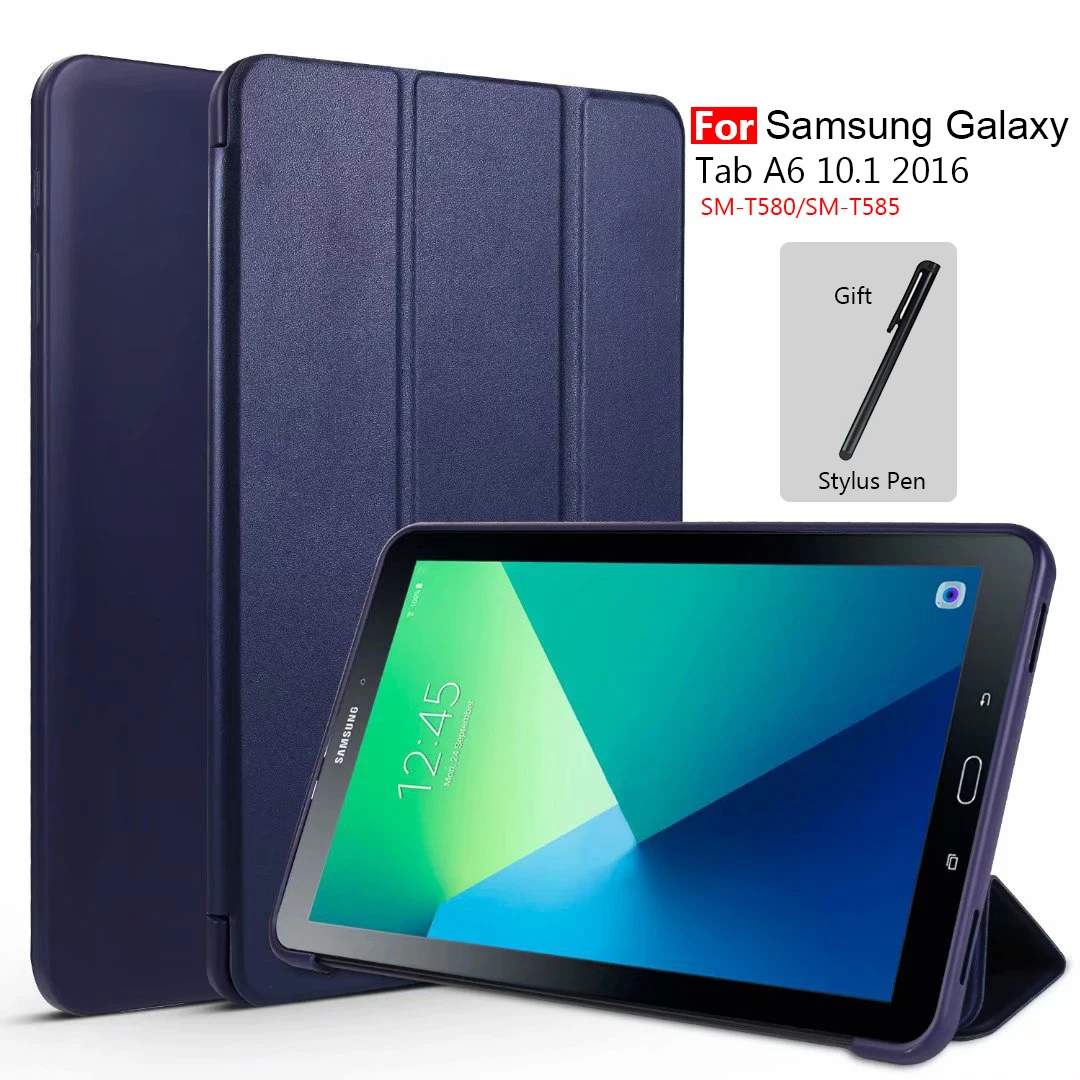 

Чехол для Samsung Galaxy Tab A 10,1 2016 T580 T585, умный складной чехол-подставка для Tab A6 10,1 с автоматическим спящим режимом/пробуждением