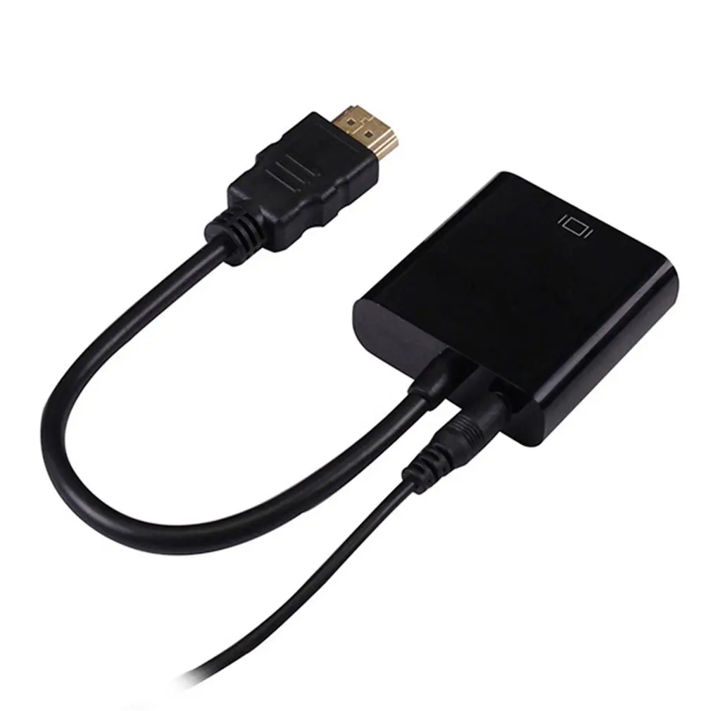 1080P HDMI к VGA адаптер цифро-аналоговый преобразователь кабель для Xbox PS4 портативных ПК ТВ коробка к проектору дисплей HD ТВ