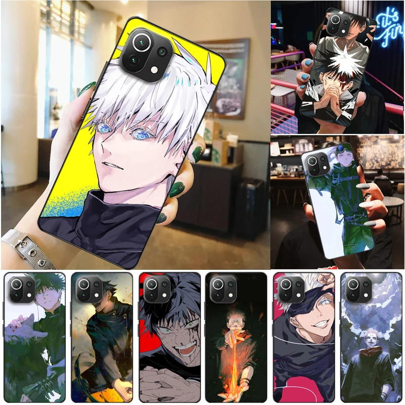 

Jujutsu Kaisen Fushiguro Megumi Satoru Gojo Yuji Itadori Sukuna Phone Case For Xiaomi 11 Lite Pro Coque Funda Carcasa