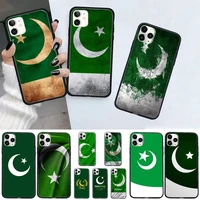 pakistan flag pattern phone case for iphone 7 8 11 12 13 mini pro x xs xr max plus