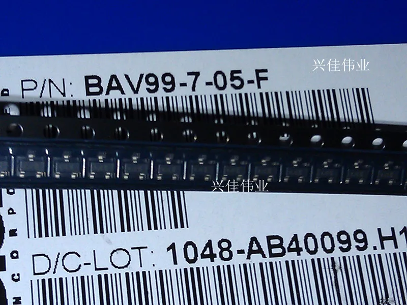 

Original 100pcs/ BAV99 A7 0.2A/70V SOT23