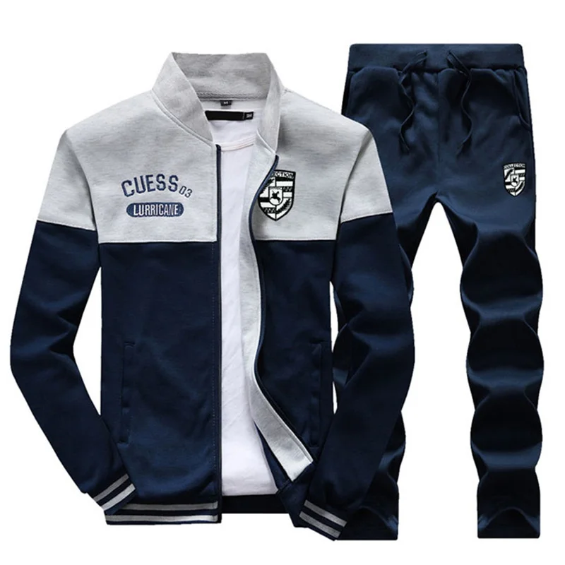 

Tracksuit Men Two Piece Sets Sporting Suit 2PCS Track Suit Sportswear hoodies sweatpants Sweatshirt Man Tracksuits Men joggers