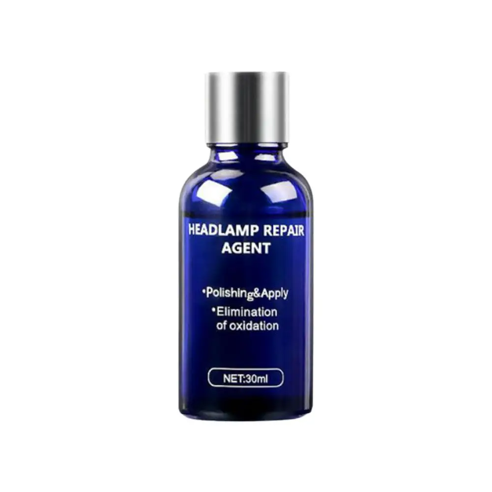 

Car Headlight Repair Agent 30ml Headlight Cleaner Easy And Quick Cleaning For Yellow Blurred Oxidized Scratched Car Lights