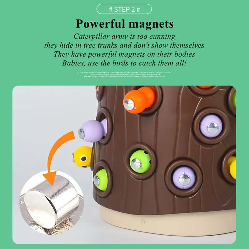 Игрушки для семьи дощечка магнитный поймать червя игрушка кормления животных