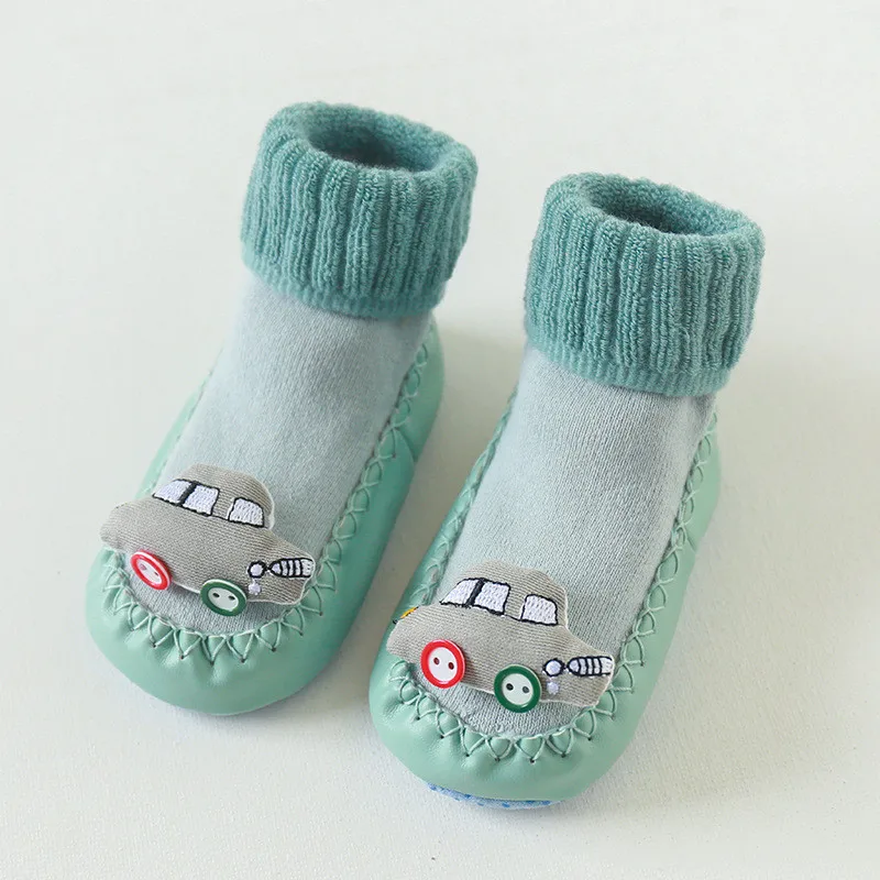 

Lawadka Infant Baby Socks With Rubber Soles Newborn Winter Thick Boys Girls Floor Shoes Cartoon Toddler Terry Socks Anti Slip