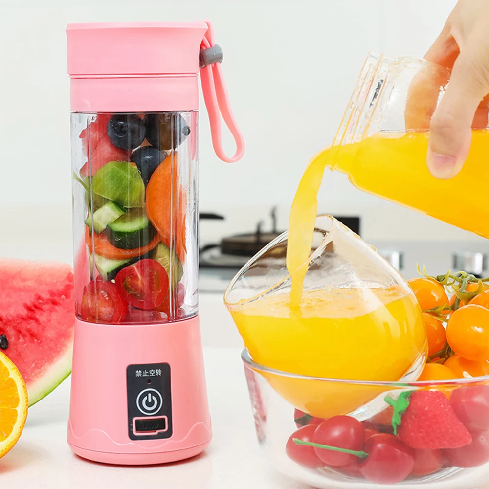 

Portable Electric Juicer USB Rechargeable Smoothie Blender Mini Fruit Juice Maker Handheld Kitchen Mixer Vegetable Blenders