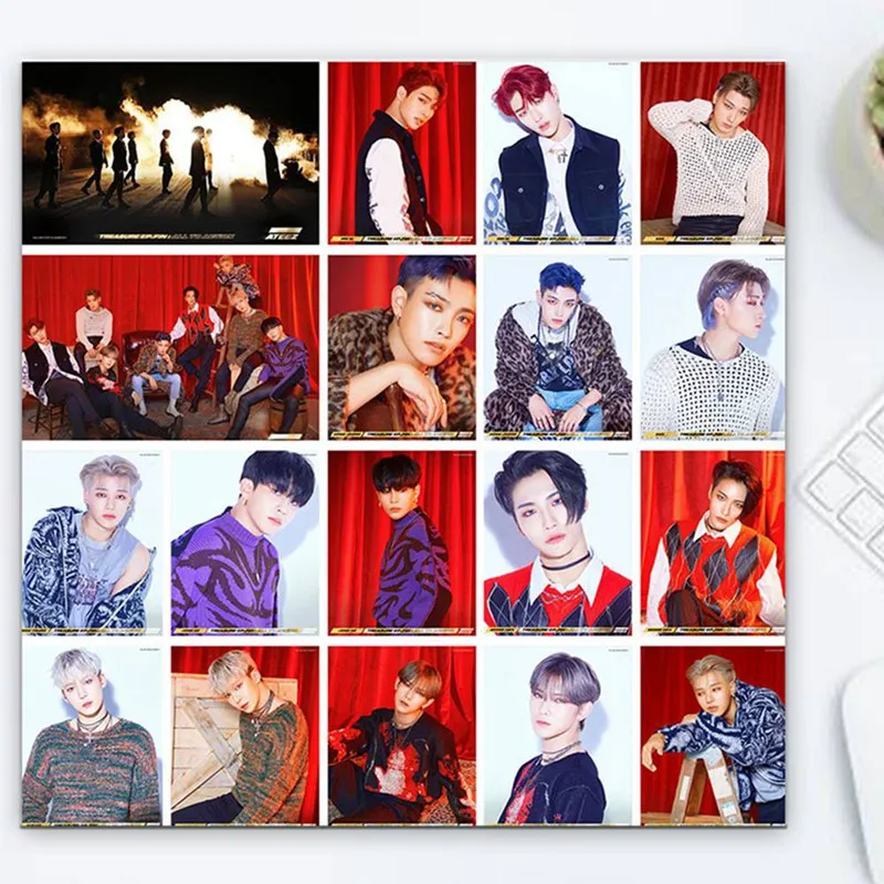 18 шт./коркор. KPOP альбом ATEEZ коллекция HD фото карты ПВХ самодельные ломо