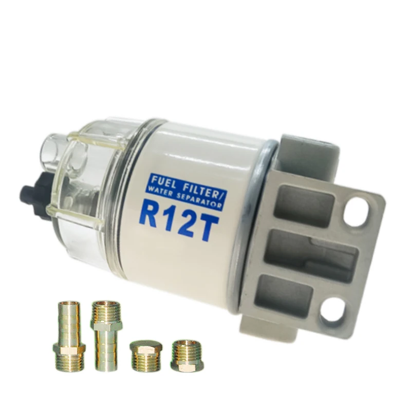 Brandnew R12t Combustível Separador de Água Conjunto Completo Filtro Motor Diesel para Racor 140r 120at Peças Automotivas Filtro Peças Peças e acessórios do gerador