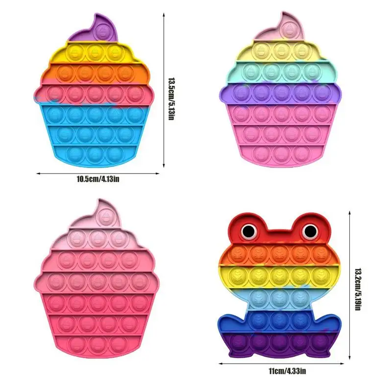 

Push Bubble Sensory Fidget Toy ice cream straberry penguin Figet Stress Reliever Toys Child Antistress Reliver fidget toys adult