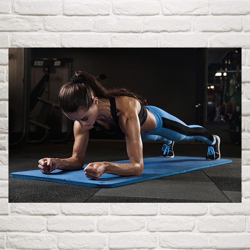 Foocome Йога фитнес-модель спортивная Растяжка живопись гимнастика искусство