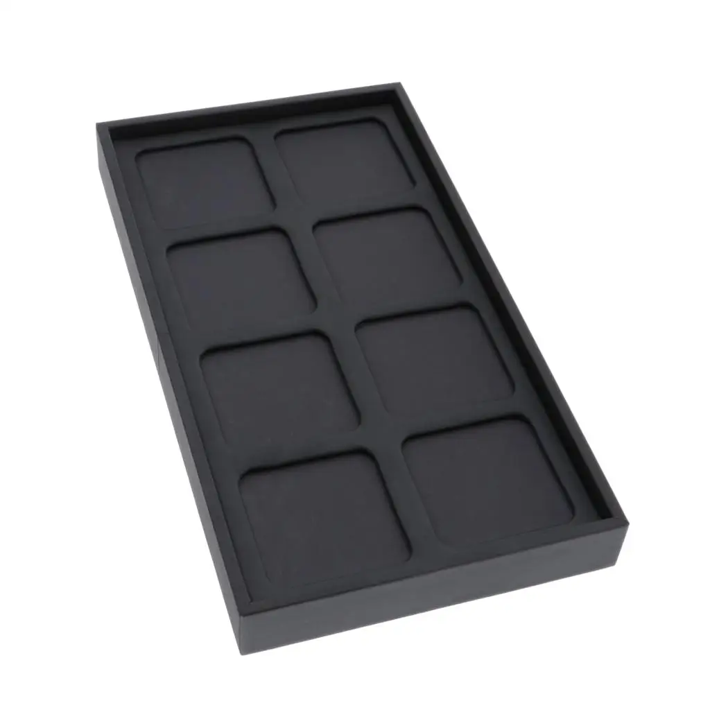 

Premium 8 Slots Jewelry Display Tray For Earrings Ring Pendant Organizer Box Rings Earrings Jewelry Packaging