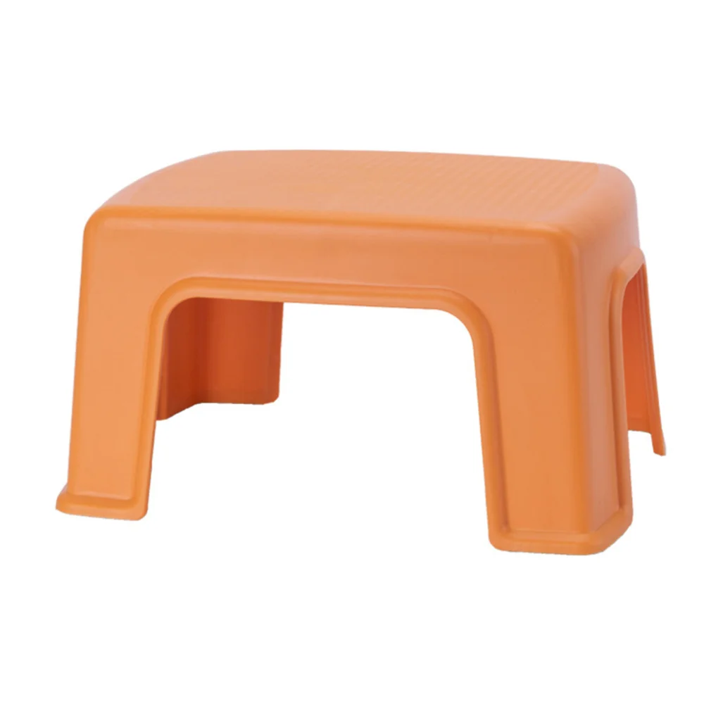 

1Pc Kids Non-skid Stool Home Footstool Seat Baby Stool Creative Stool (Orange)