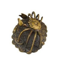 china old feng shui decorate bronze crabs and money