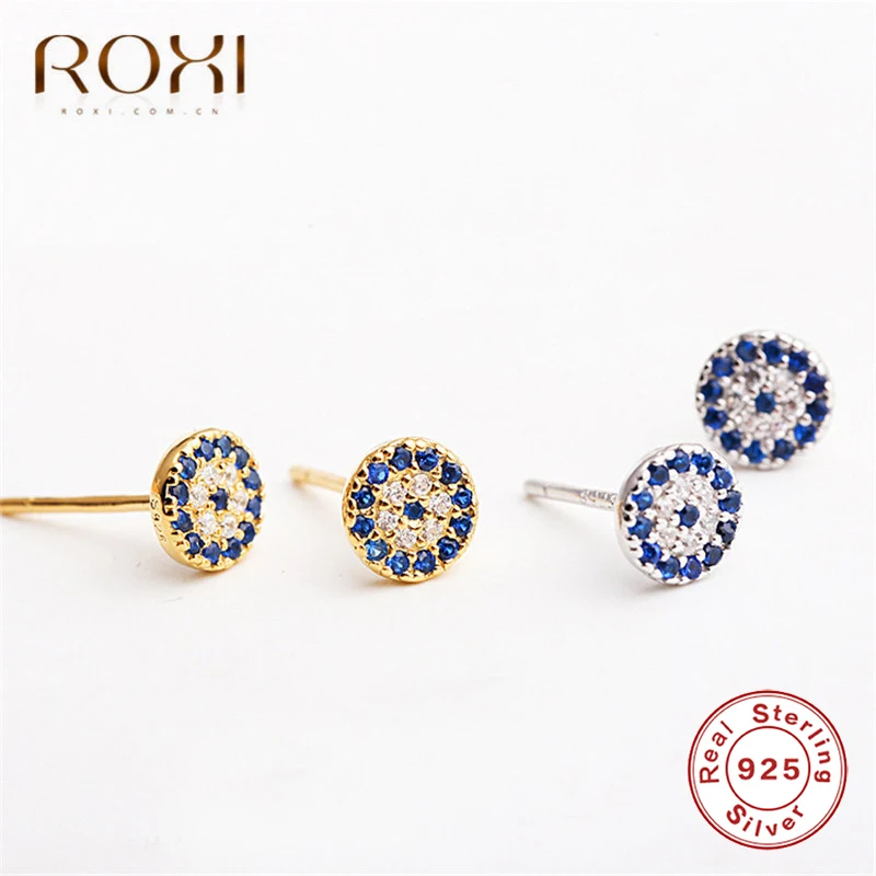 Женские серьги гвоздики из серебра 100% пробы с цирконом|Серьги-гвоздики| |