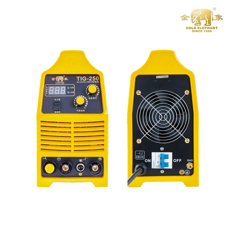 

GOLDEN ELEPHANT TIG/MMA - 250 High frequency bandsaw welder of engine driven generator stud for sale