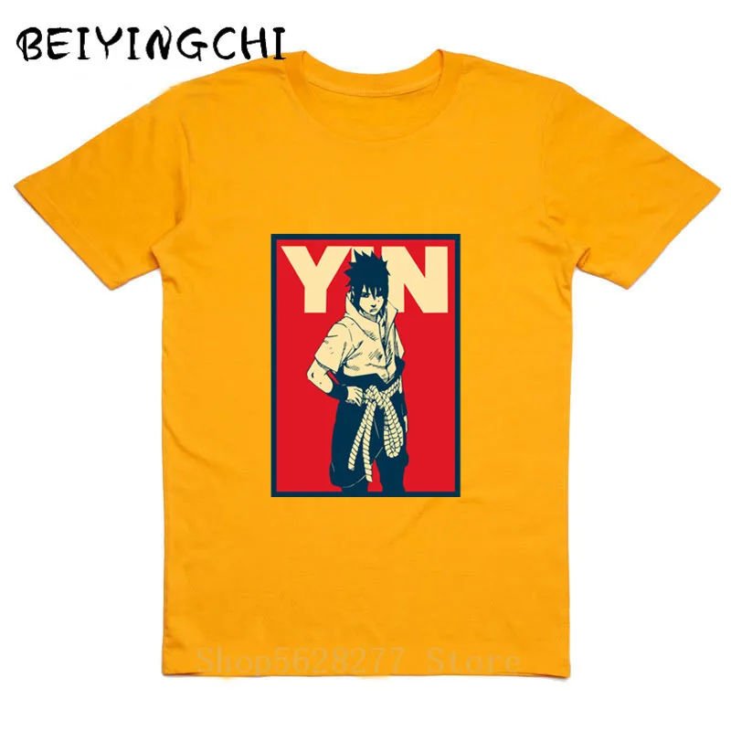 Новинка лета 2020 футболка с 3d-постером из японского аниме Наруто Учиха Саске Итачи