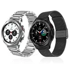Ремешок без зазора для Samsung Galaxy Watch 4 Classic 46 мм 42 мм, металлический браслет из нержавеющей стали для Galaxy Watch 4 44 мм 40 мм