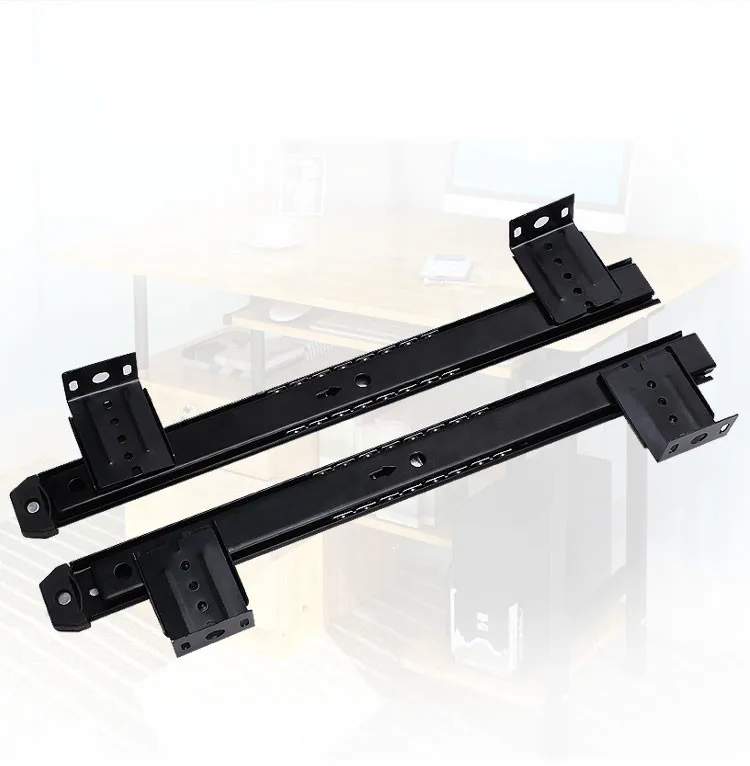 Computer Desk Drawer Orbit Keyboard Bracket Slide Rail Hoisting Crane Rail Bracket 2 Guide Rail