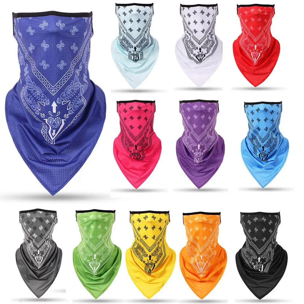 1 шт. многофункциональный шарф с цветочным принтом накидка на шею маска для лица