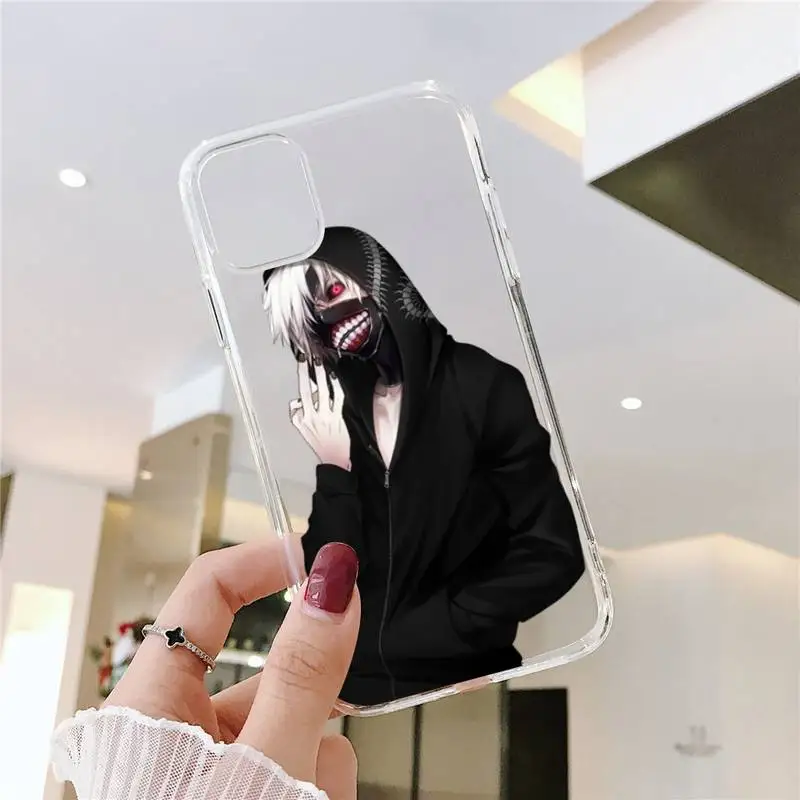 

Tokyo Ghoul Japan Anime Phone Case Transparent for iPhone 11 12 mini pro XS MAX 8 7 6 6S Plus X 5S SE 2020 XR