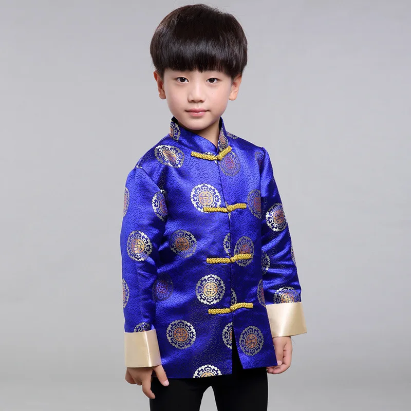 

Traditional Chinese New Year Boys Kids Vintage Costume Jackets