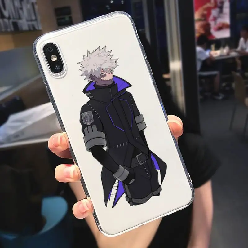 

Dabi boku no hero academia manga Phone Case Transparent for iPhone 6 7 8 11 12 s mini pro X XS XR MAX Plus