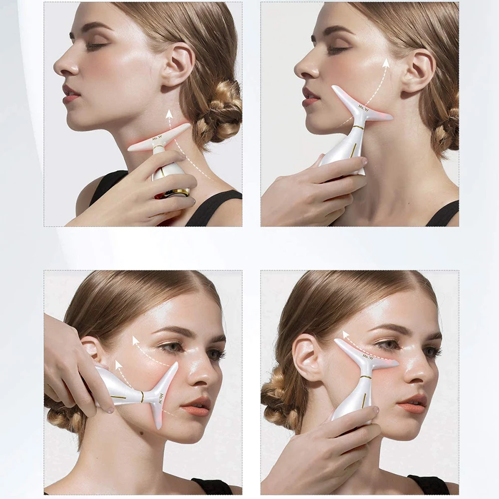Перезаряжаемое устройство против морщин для лица массаж лифтинг омолаживающий
