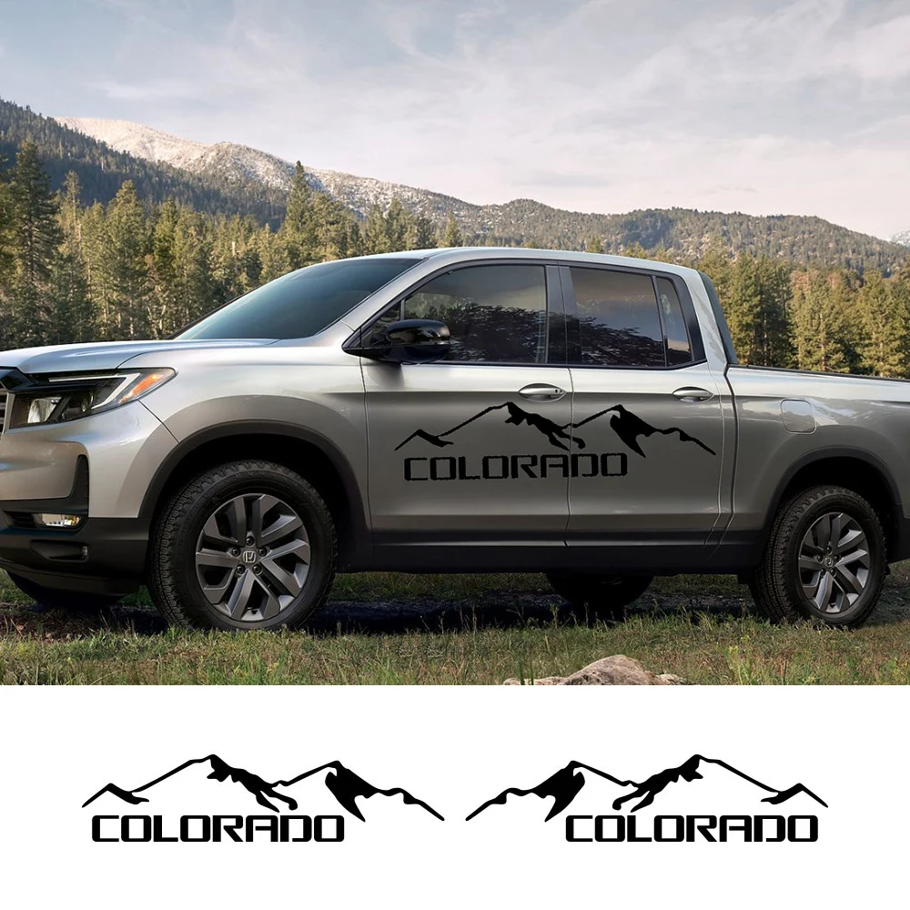 Наклейки на дверь пикапа для Chevrolet Колорадо Z71 графика грузовика горные украшения