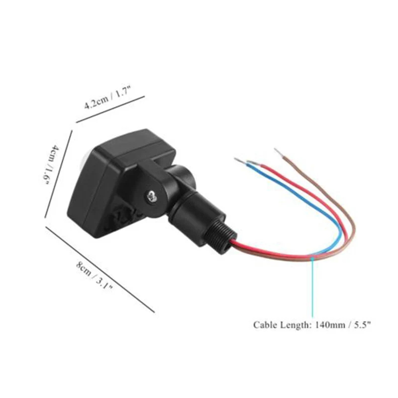 

Body Sensory Infrared Switch Light Strip Automatic Waterproof Durable 110V IP54 PIR Motion LED