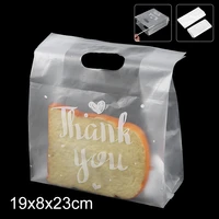 50pcs thank you baking packaging bag plastic gift favor bags cookie candy cake sweet wrapping bags for christmas party wedding