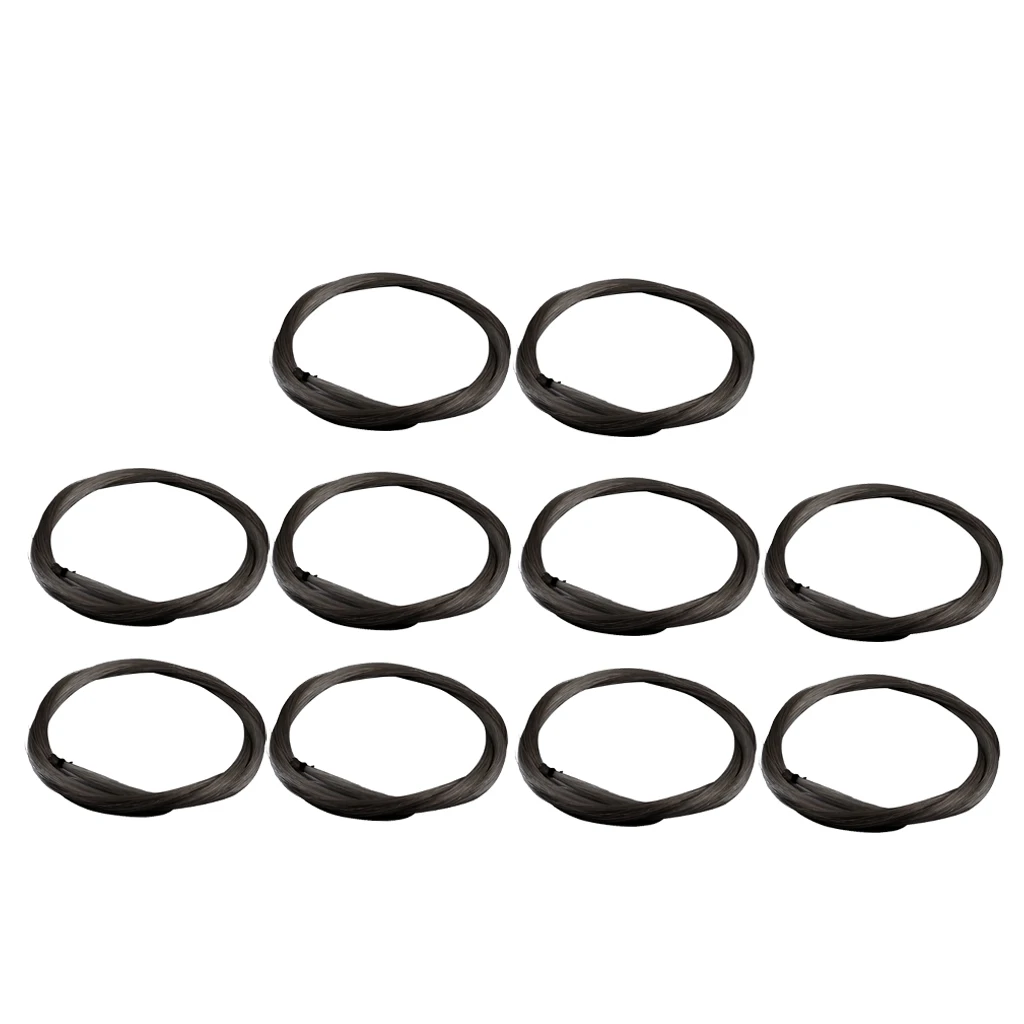

10 Pcs of Pack A Grade Violin Bow Horse Hair Violin Bow Parts 79x1x1cm