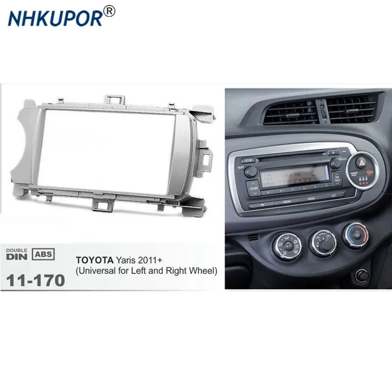 

11-170 Автомобильная радиоустановка Fascia Для TOYOTA Yaris Universal Stereo Fascia Dash CD Trim установочный комплект рамы 173*98 мм