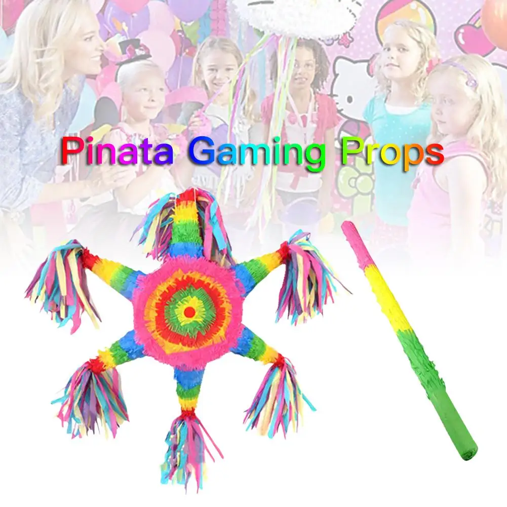 Star Pinata Kit Gaming Props Percussion Hexagonal Children's Birthday Party Supplies Noise manufacturing | Дом и сад