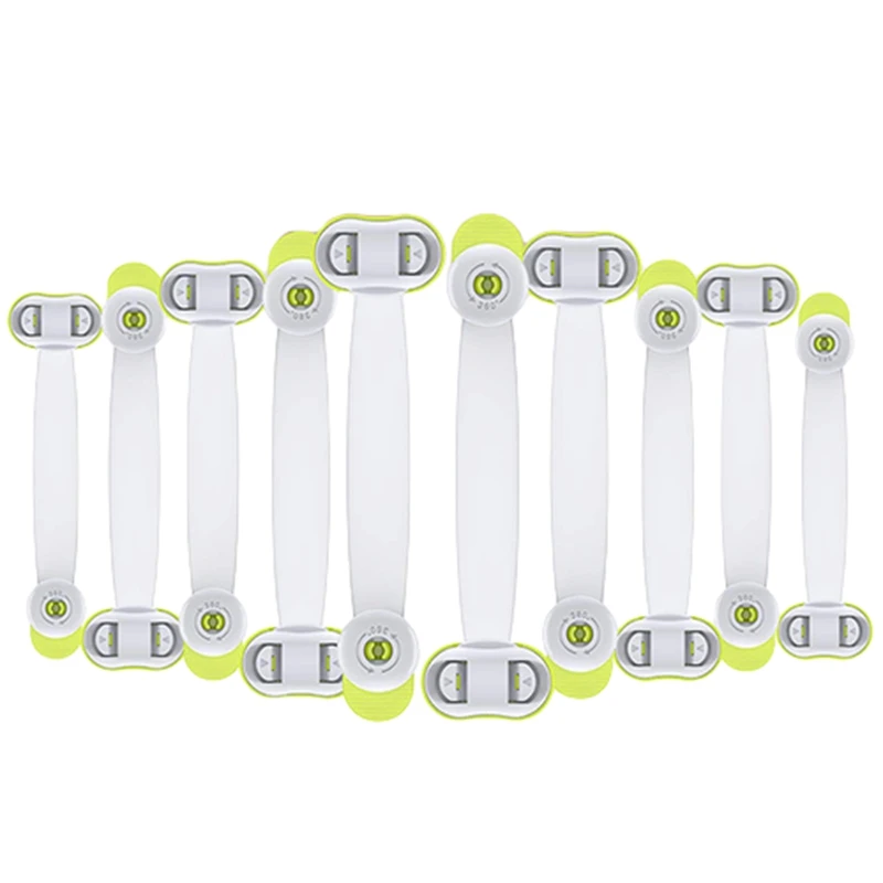 

Child Safety Cabinet Locks, 10 Pack Baby Proofing Refrigerator Locks with Strong Adhesive, No Tools or Drilling
