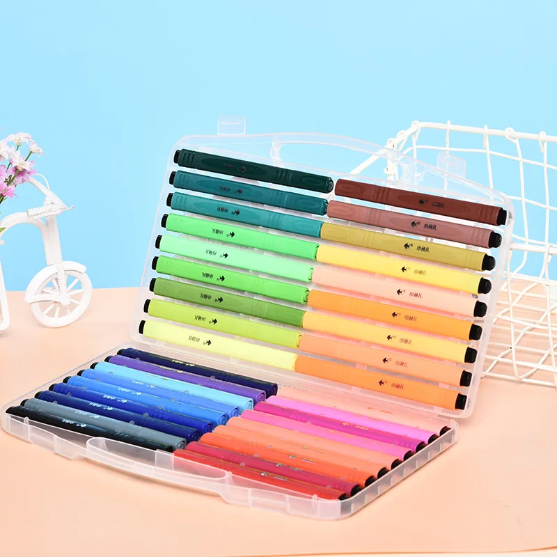 

Набор водных ручек 36 цветов, стирающаяся большая емкость, для начальной школы, для изобразительных искусств, толстая треугольная цветная ру...