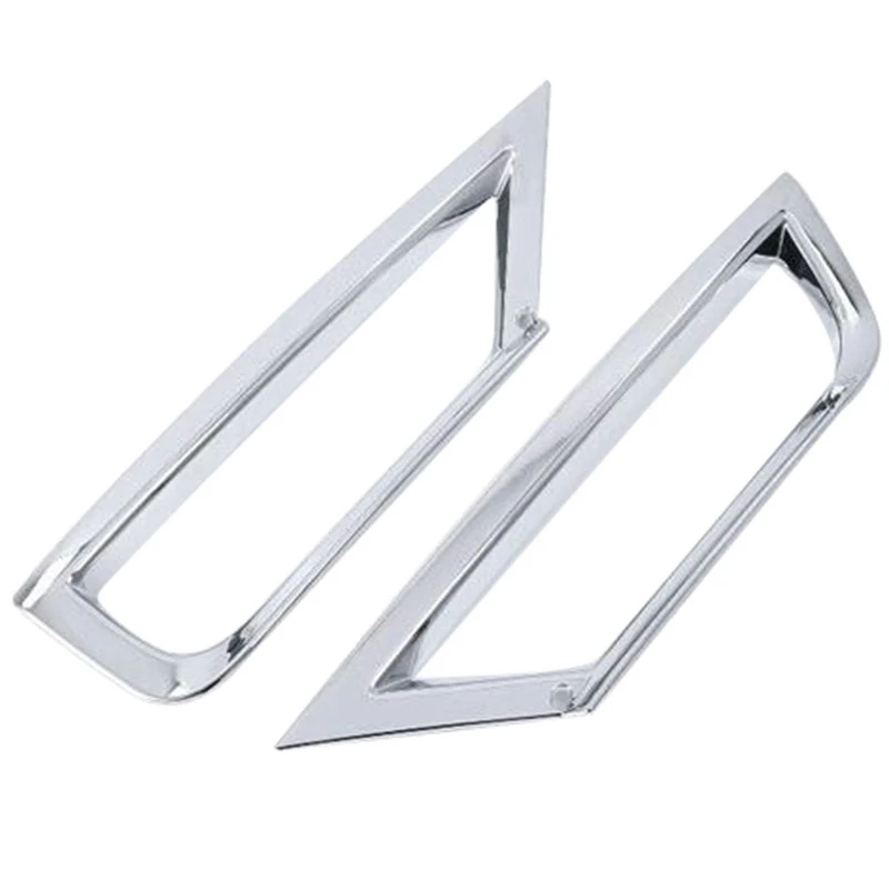 

1 Pair Car Front Fog Light Strip Frame Cover Trim for T-Roc 2017 2018 ABS Chrome Decoration Accessories